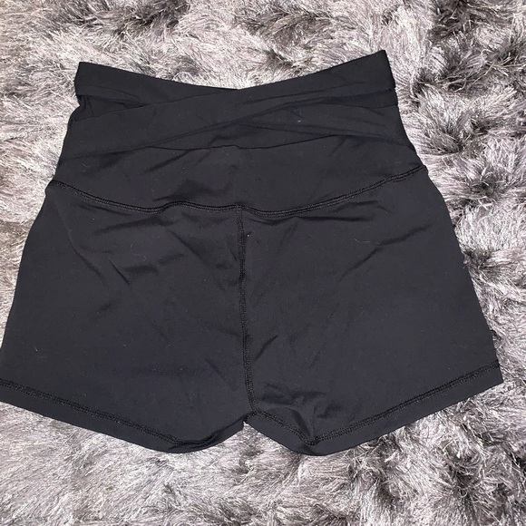 New High Waist Athletic Workout Yoga Gym Shorts, S - Picture 2 of 7